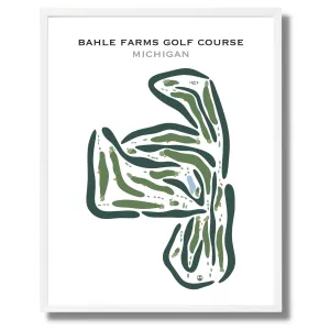 Bahle Farms Golf Course, Michigan - Printed Golf Courses