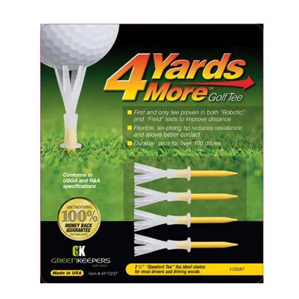 4 Yards More Standard Tees 4 Pack 2.3/4"