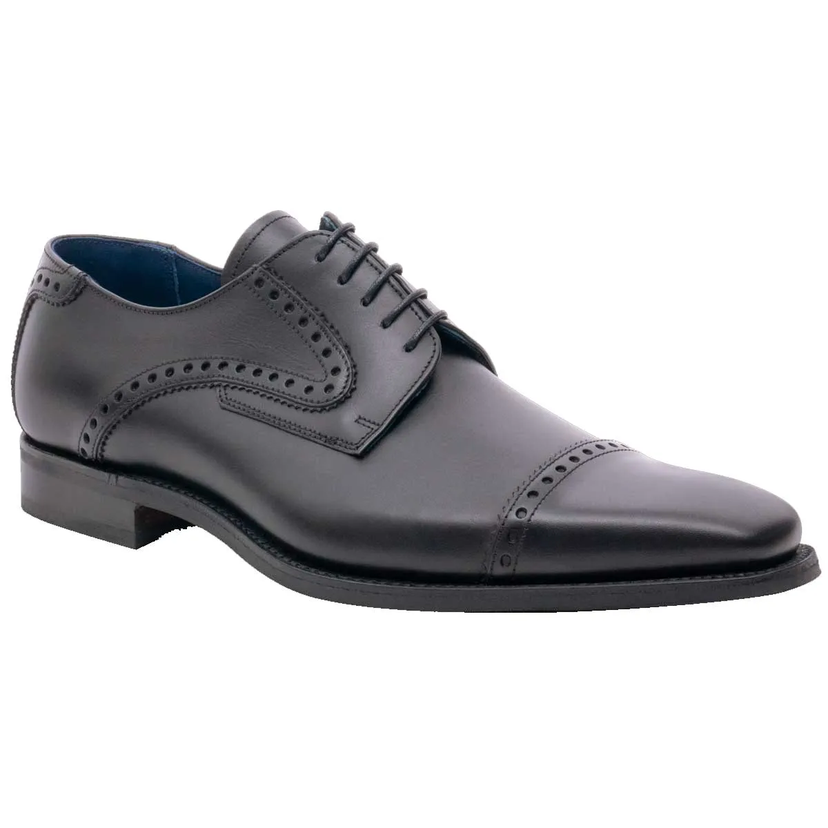 40% OFF BARKER Stewart Shoes - Mens - Black Calf - Size: UK 8.5