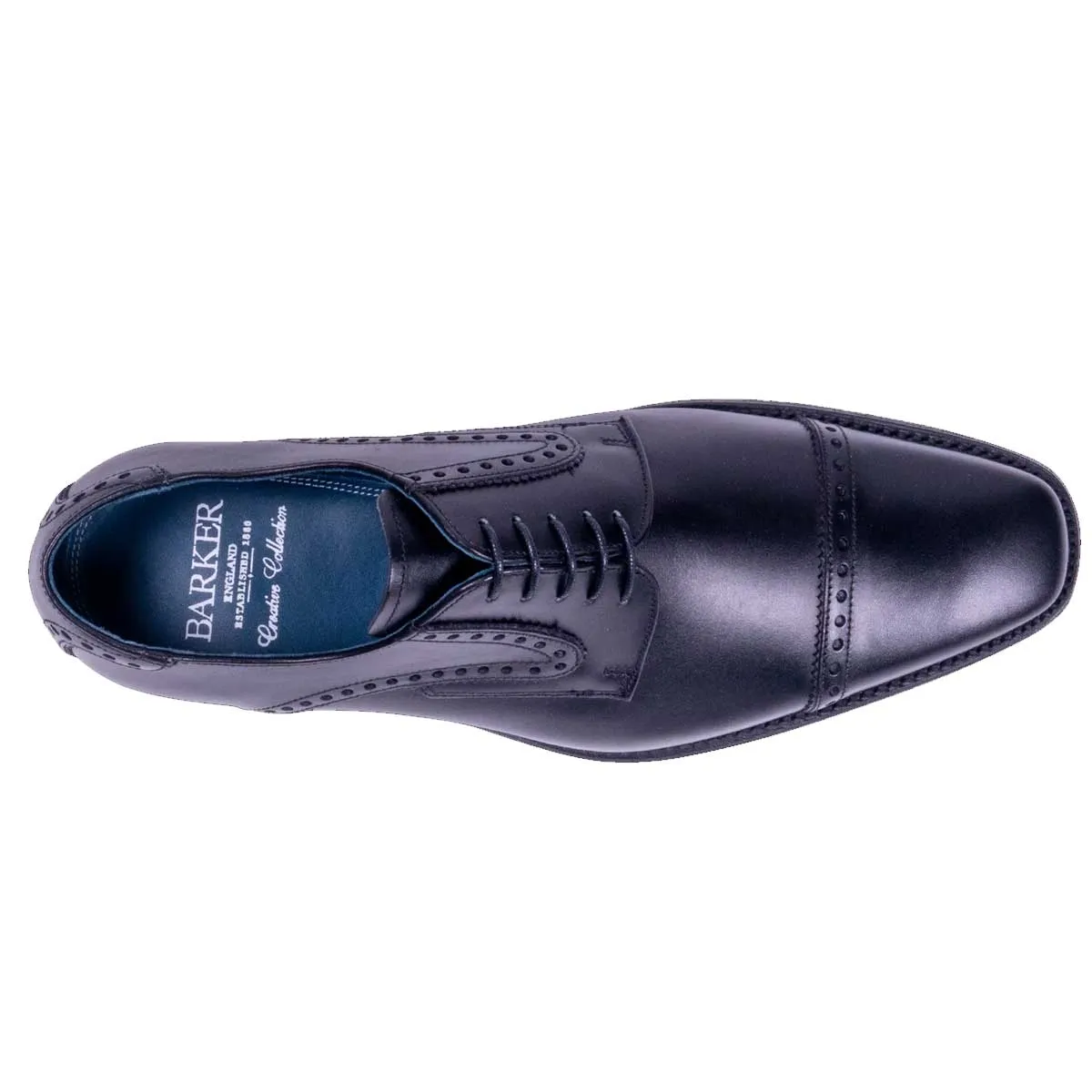 40% OFF BARKER Stewart Shoes - Mens - Black Calf - Size: UK 8.5