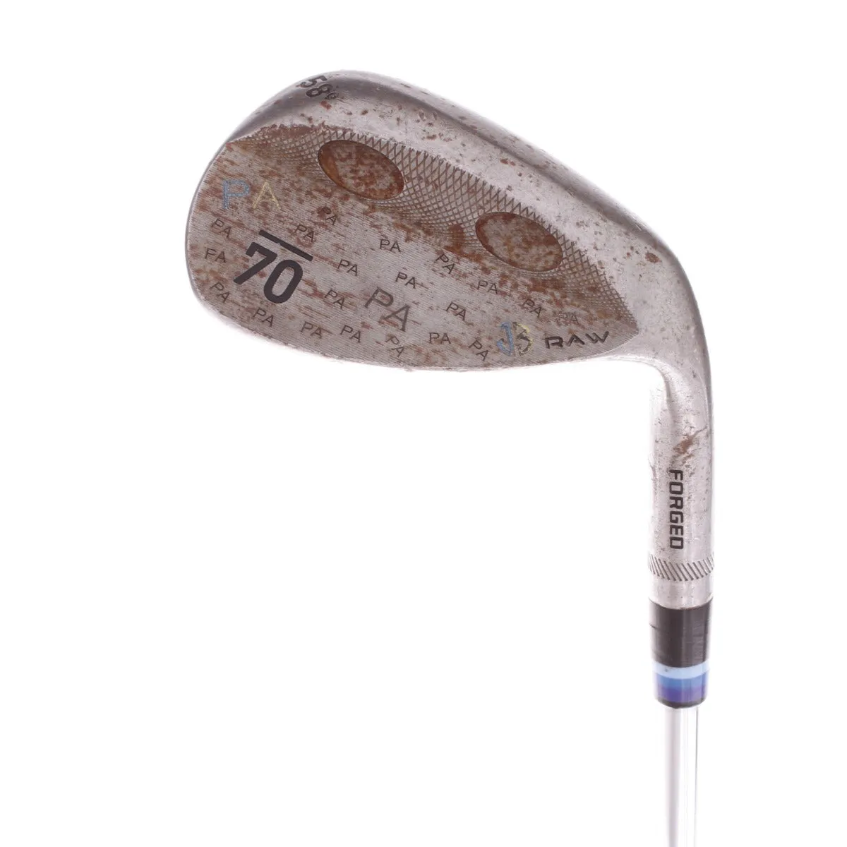 70 J3 Raw Steel Men's Right Hand Lob Wedge 58 Degree Regular - KBS Tour 110