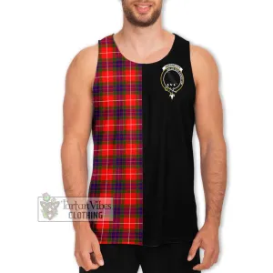 Abernethy Tartan Men's Tank Top with Family Crest and Half Of Me Style