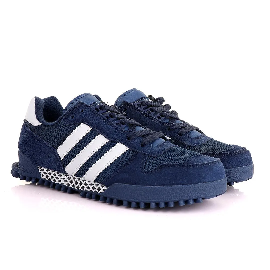 Ad Simplified Fabric NavyBlue Sneakers