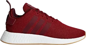 Adidas NMD_R2 'Collegiate Burgundy' sneakers, red