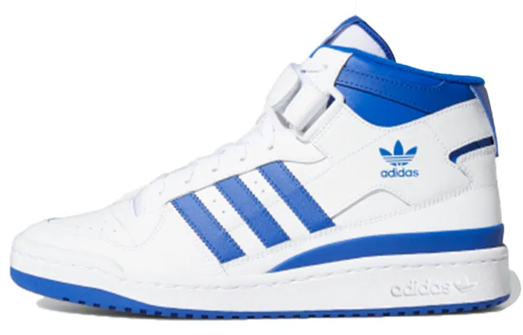 Adidas Originals Forum Mid Sneakers, white/blue