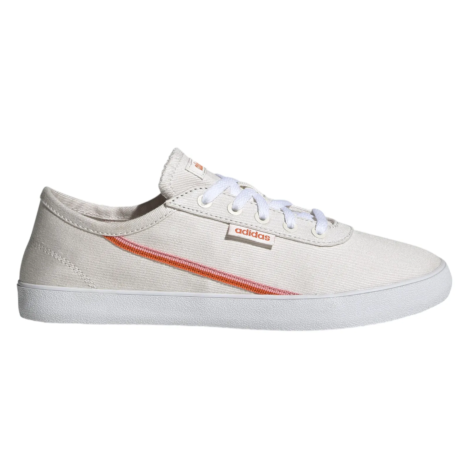 adidas Womens Courtflash X Shoes - Chalk White / Orange