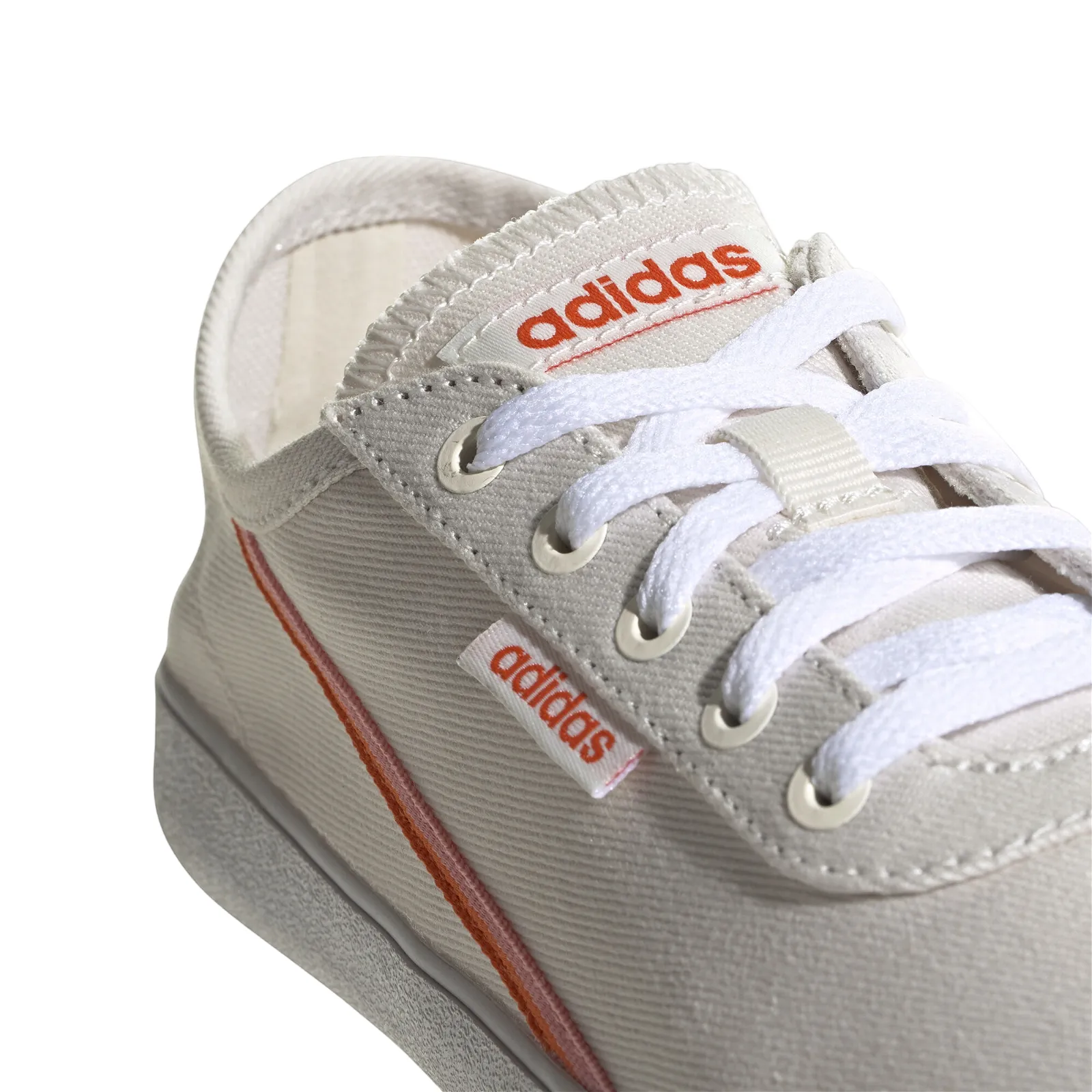 adidas Womens Courtflash X Shoes - Chalk White / Orange