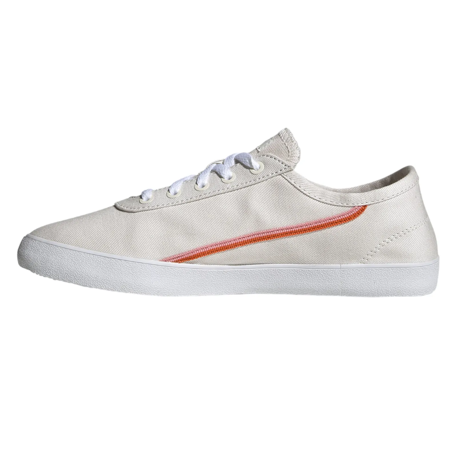 adidas Womens Courtflash X Shoes - Chalk White / Orange