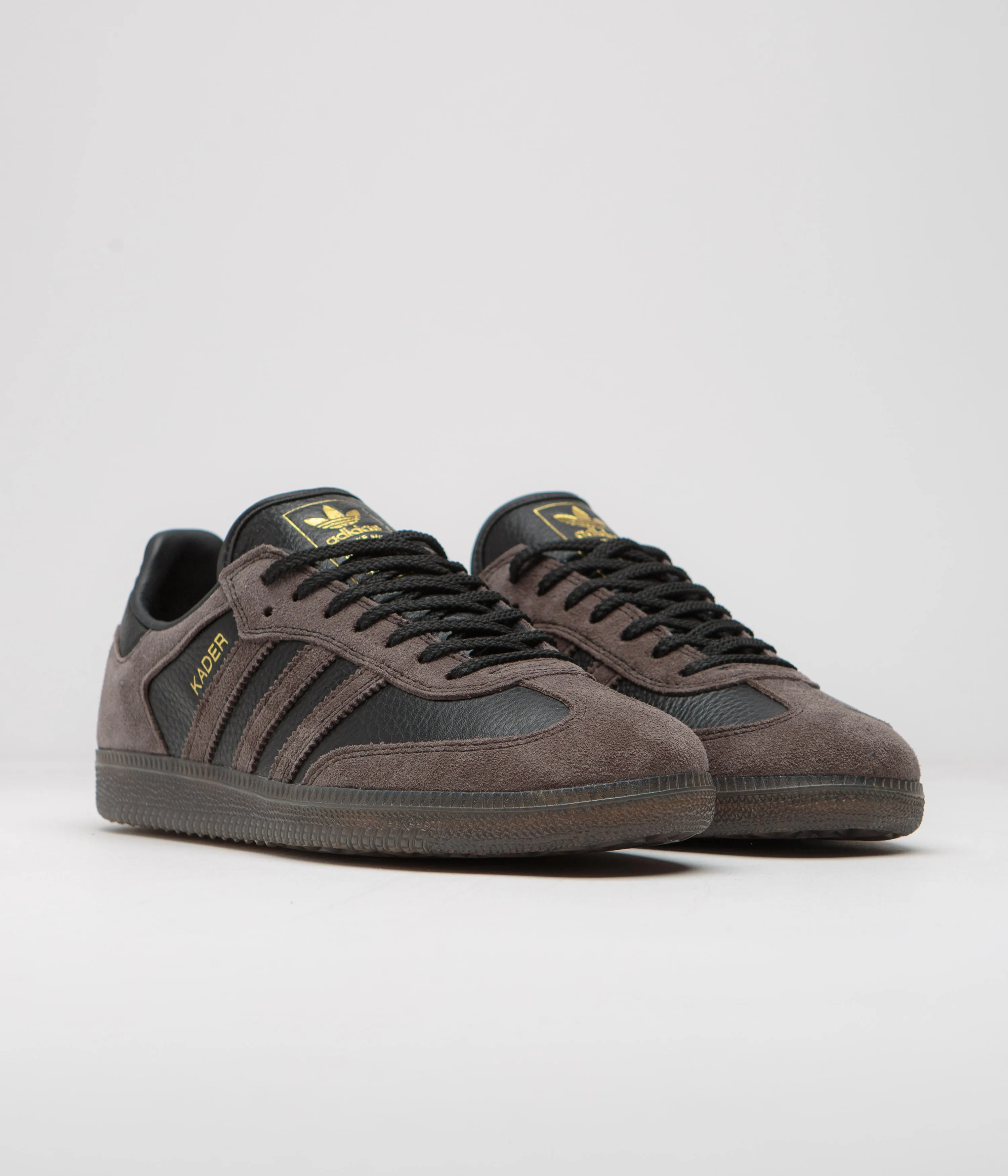 Adidas x Kader Samba ADV Shoes - Core Black / Brown / Gum5