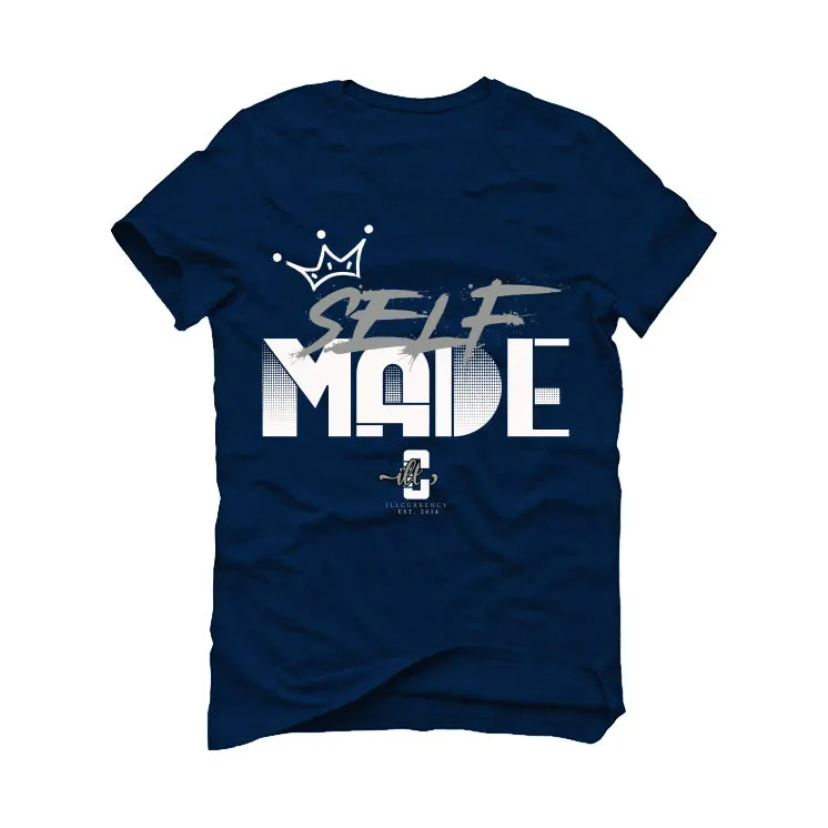 Air Jordan 1 High ‘85 “Georgetown” Navy Blue T-Shirt (Self Made)