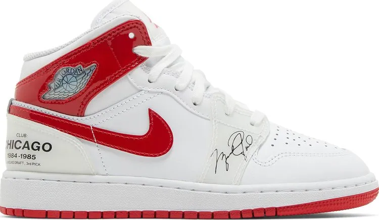 Air Jordan 1 Mid GS Rookie Season sneakers, white