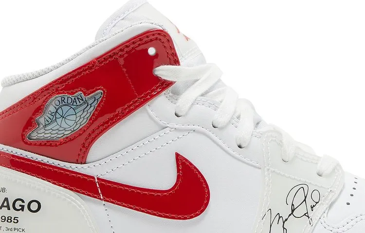 Air Jordan 1 Mid GS Rookie Season sneakers, white