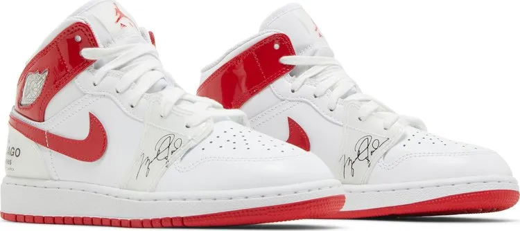 Air Jordan 1 Mid GS Rookie Season sneakers, white