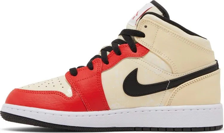 Air Jordan 1 Mid SS GS Dunk Contest, cream