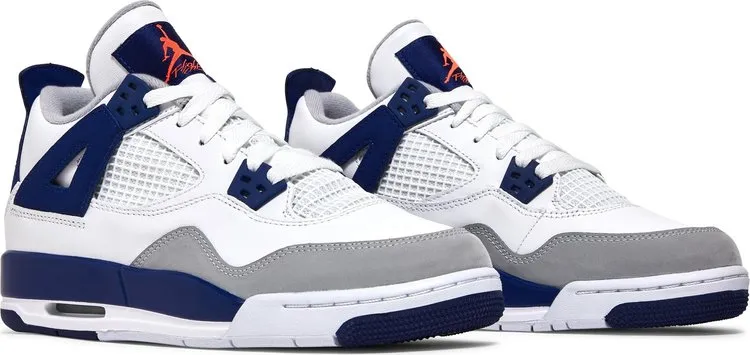 Air Jordan 4 GS Deep Royal Blue sneakers, white