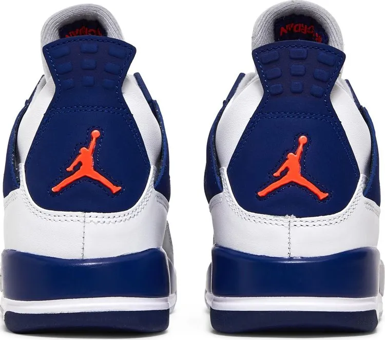 Air Jordan 4 GS Deep Royal Blue sneakers, white