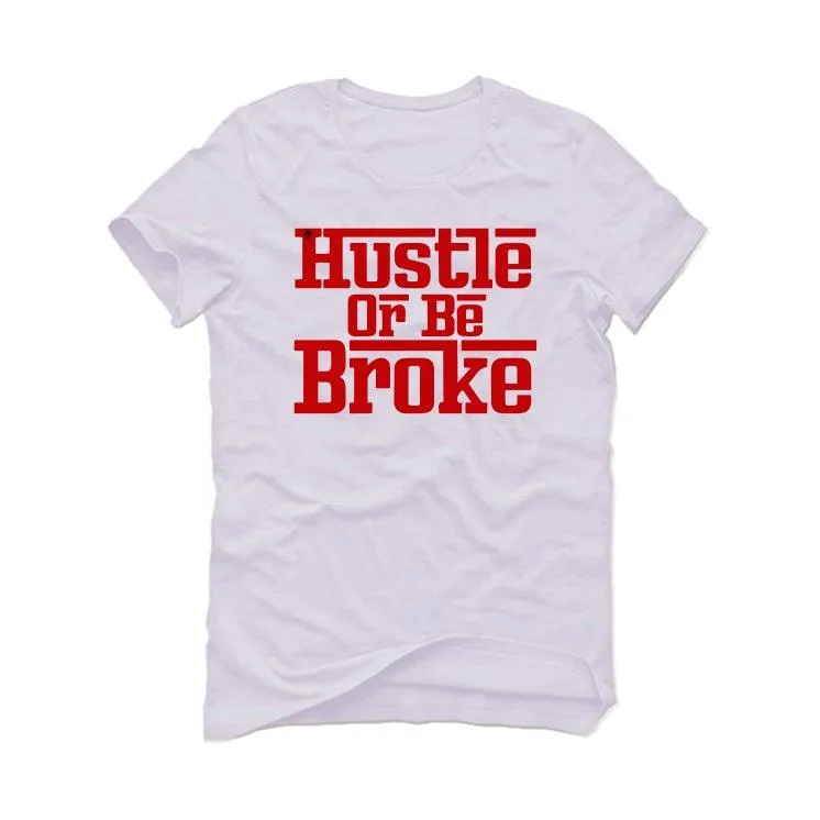 Air Jordan 4 “Red Thunder” White T-Shirt (hustle or be broke)