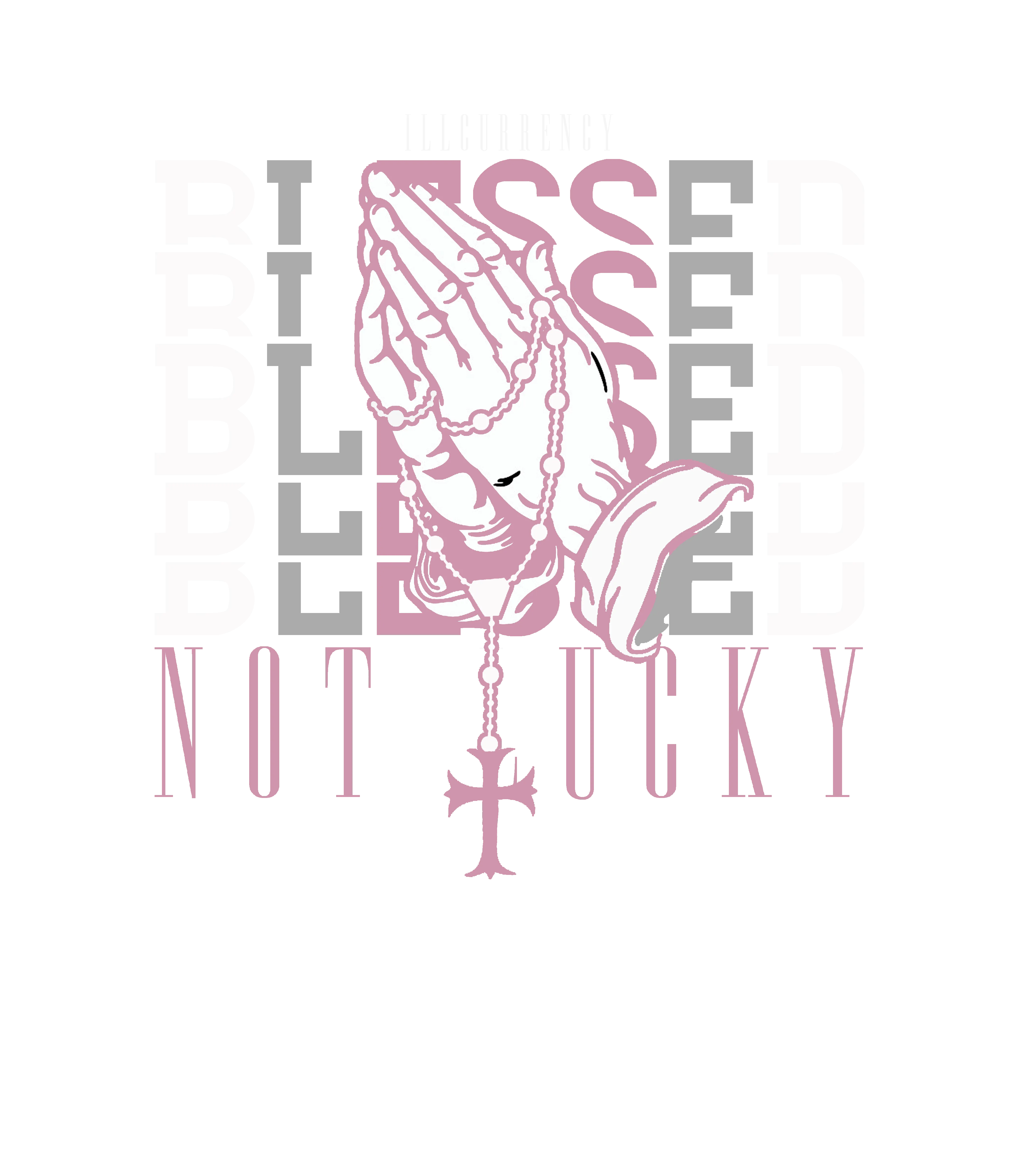 Air Jordan 4 WMNS Orchid Black T-Shirt (Blessed not lucky)| illcurrency