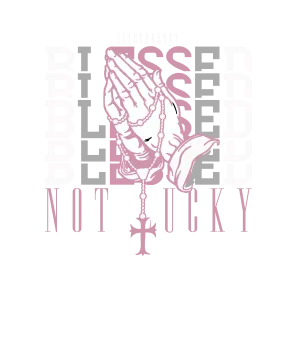 Air Jordan 4 WMNS Orchid Black T-Shirt (Blessed not lucky)| illcurrency