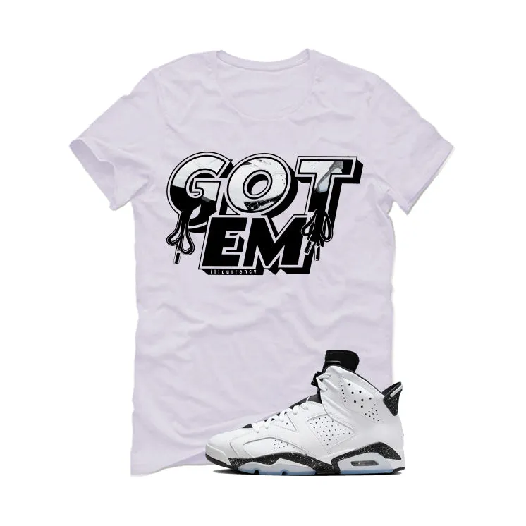 Air Jordan 6 Reverse Oreo White T-Shirt (Got Em)| illcurrency