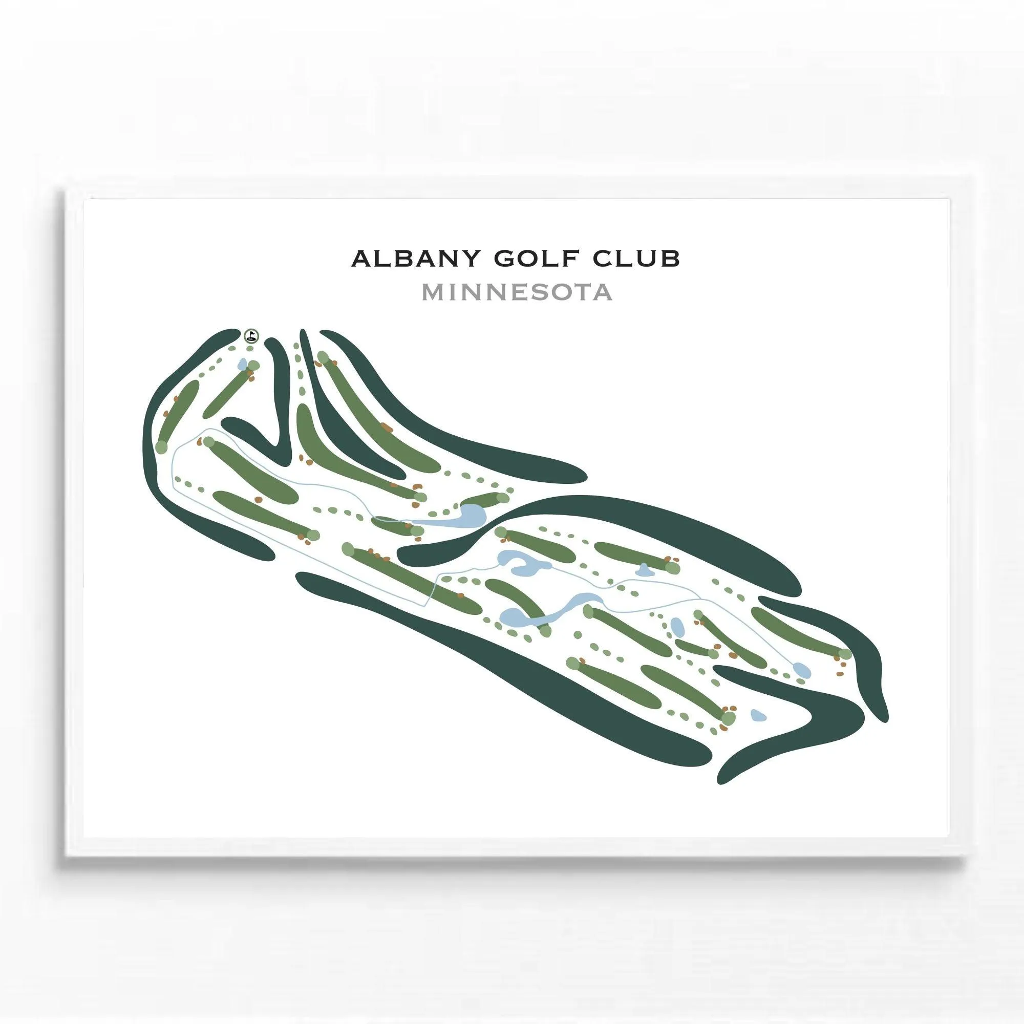 Albany Golf Club, Minnesota - Printed Golf Courses