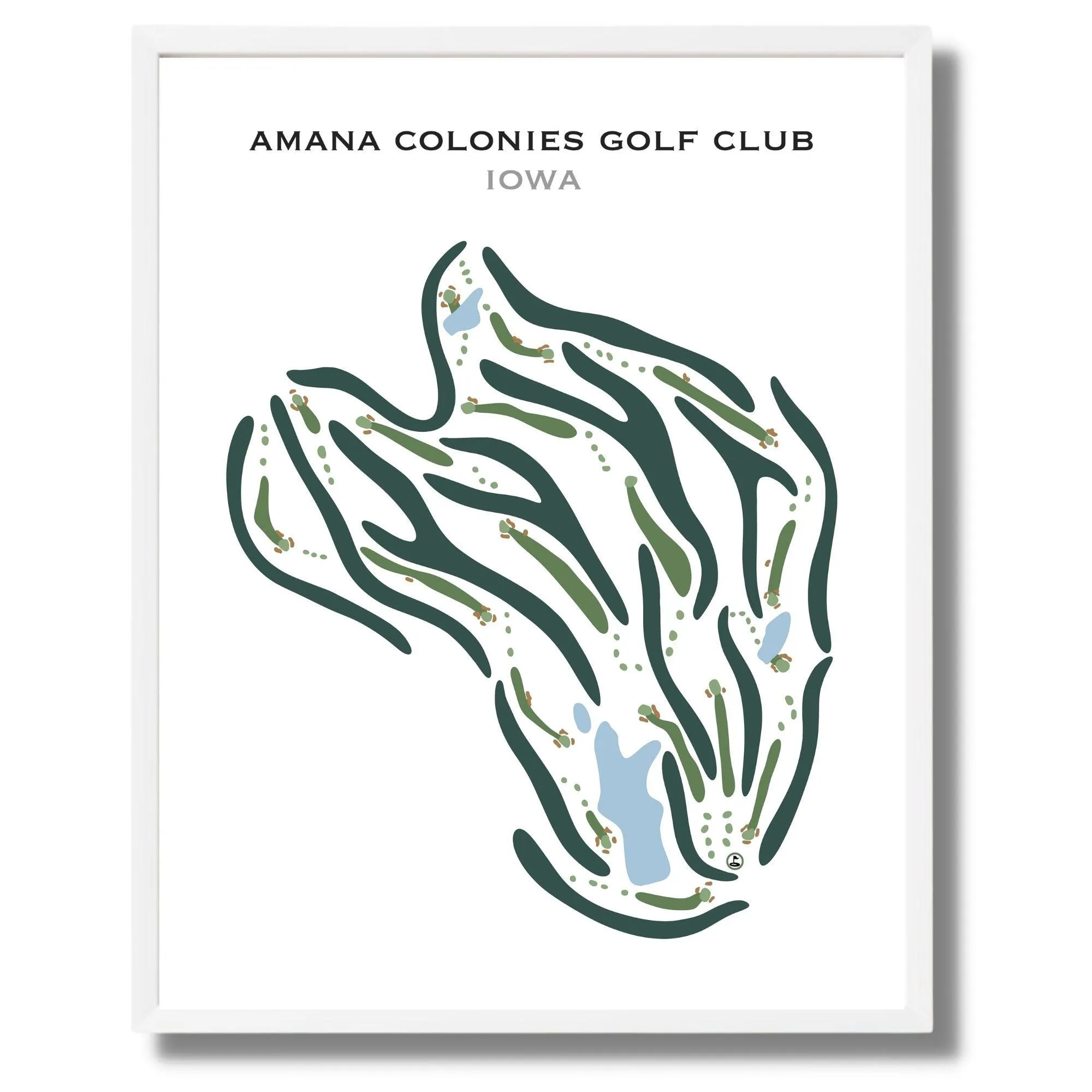 Amana Colonies Golf Club, Iowa - Printed Golf Courses