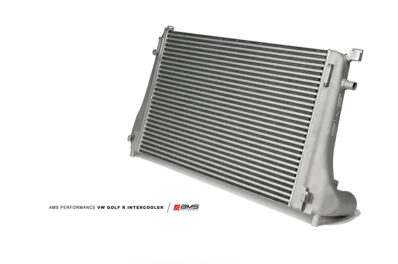 AMS Performance 2015  VW Golf R MK7 Front Mount Intercooler Upgrade w/Cast End Tanks