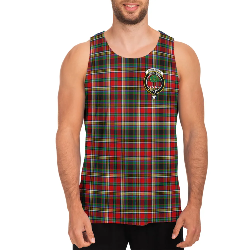 Anderson of Arbrake Tartan Mens Tank Top with Family Crest