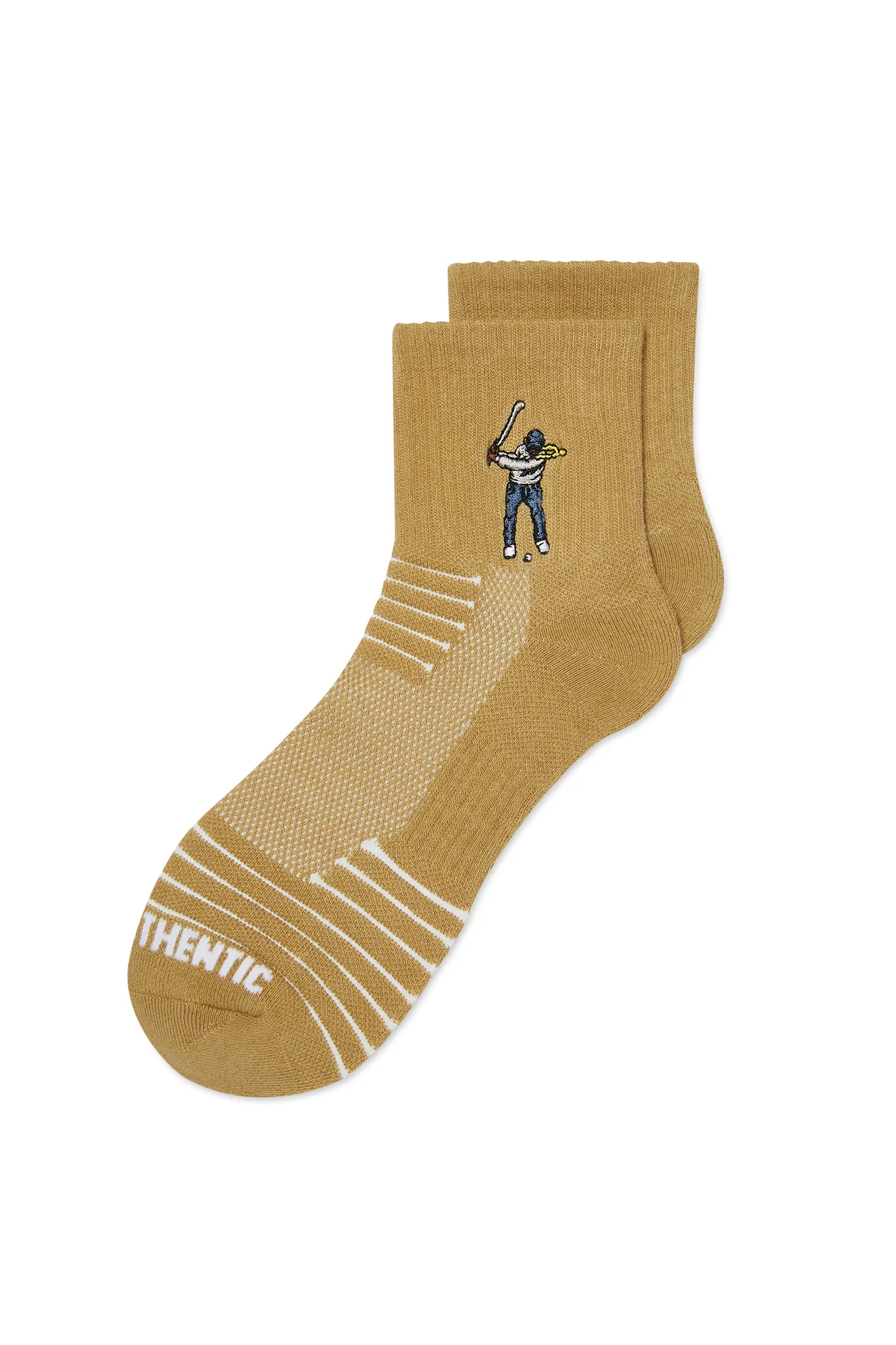 Ankle Height Logo Socks Khaki