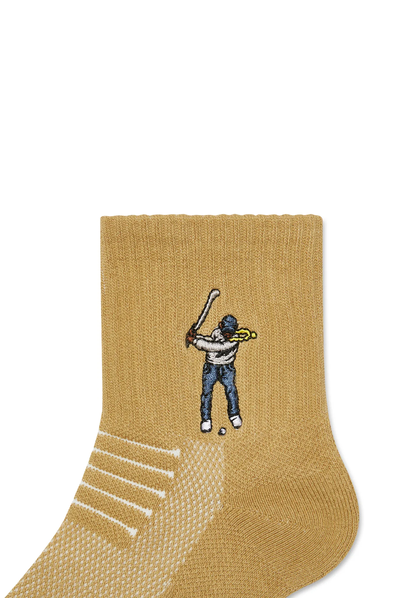 Ankle Height Logo Socks Khaki