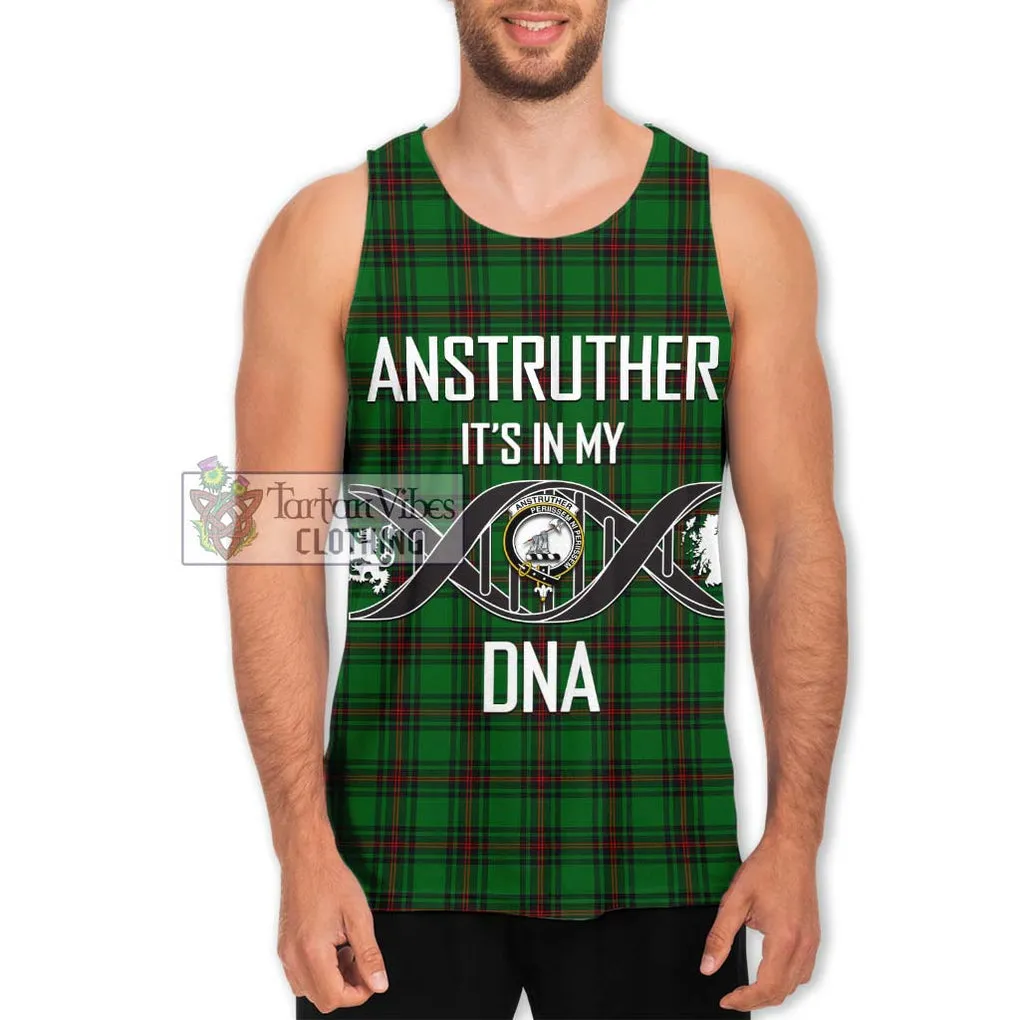 Anstruther Tartan Men's Tank Top with Family Crest DNA In Me Style