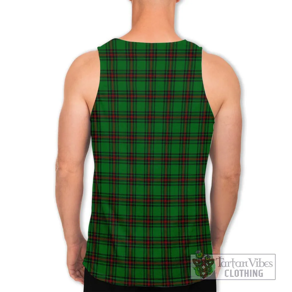 Anstruther Tartan Men's Tank Top with Family Crest DNA In Me Style