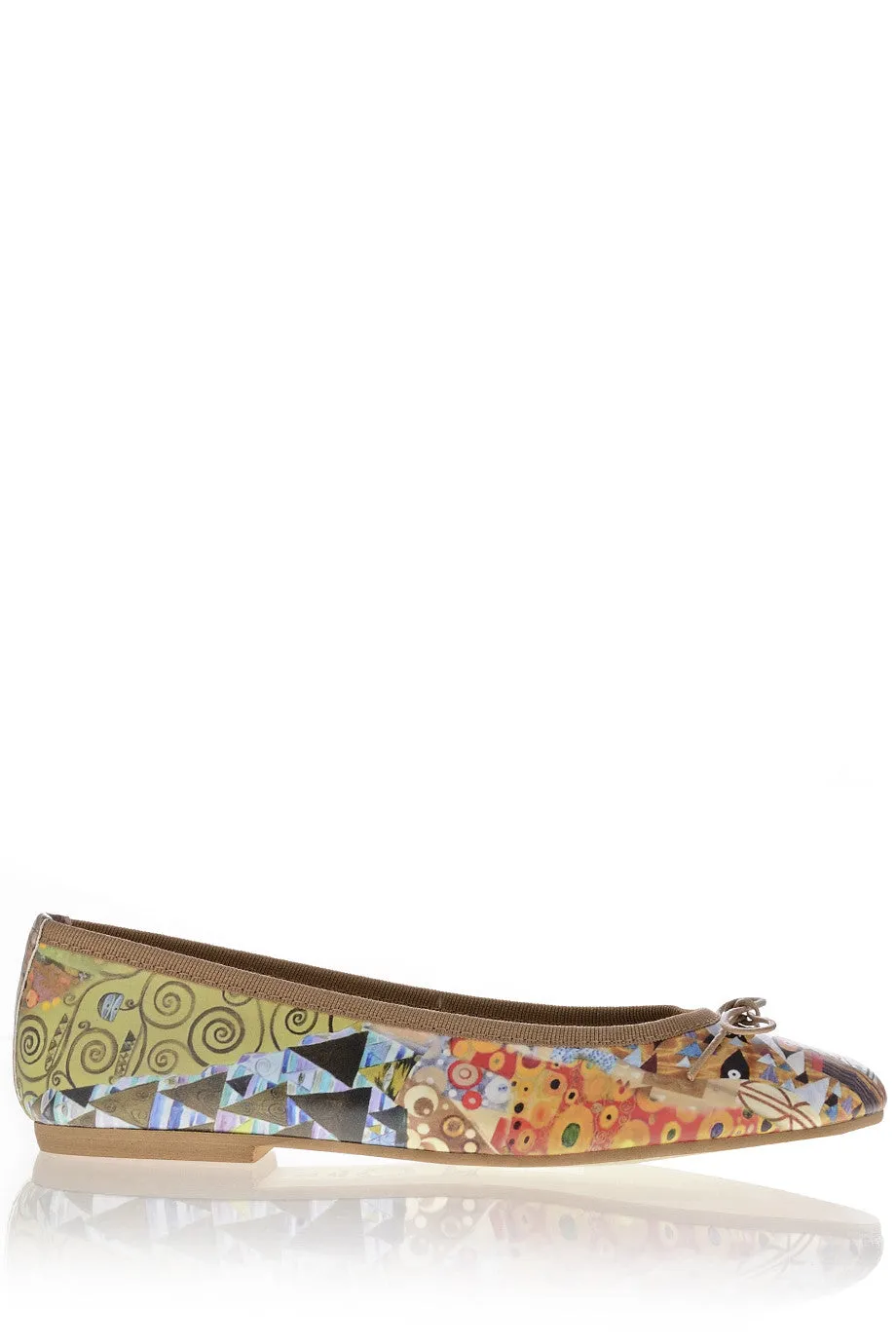 ANTONELLA KLIMT Beige Printed Ballerinas