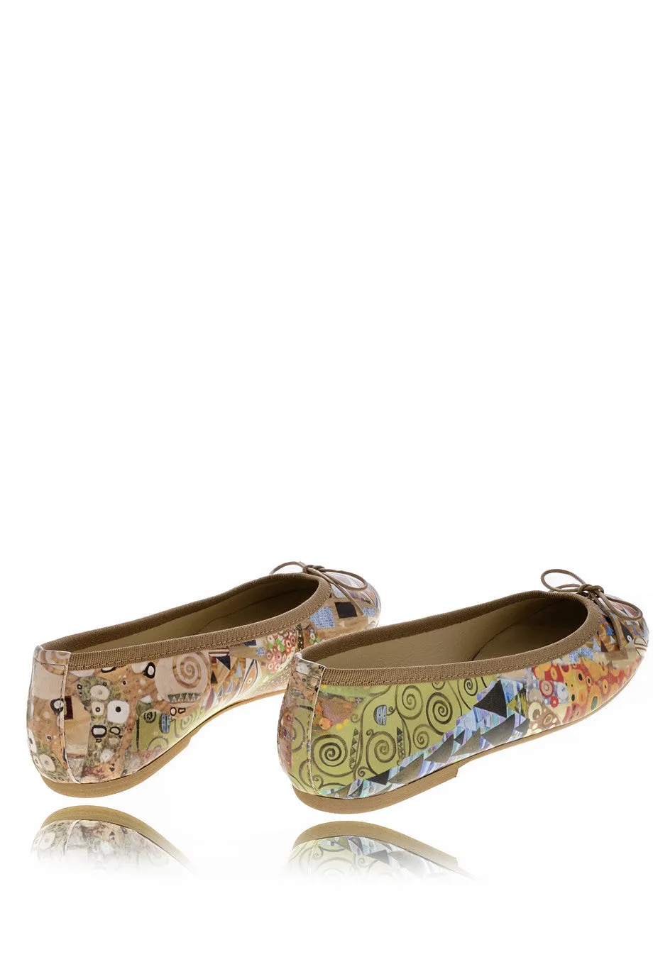 ANTONELLA KLIMT Beige Printed Ballerinas