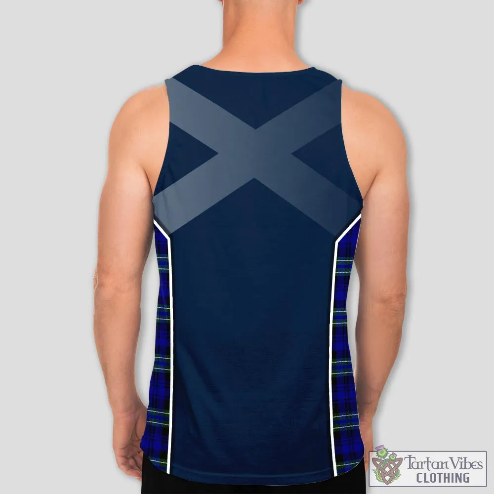 Arbuthnot Modern Tartan Men's Tanks Top with Family Crest and Scottish Thistle Vibes Sport Style