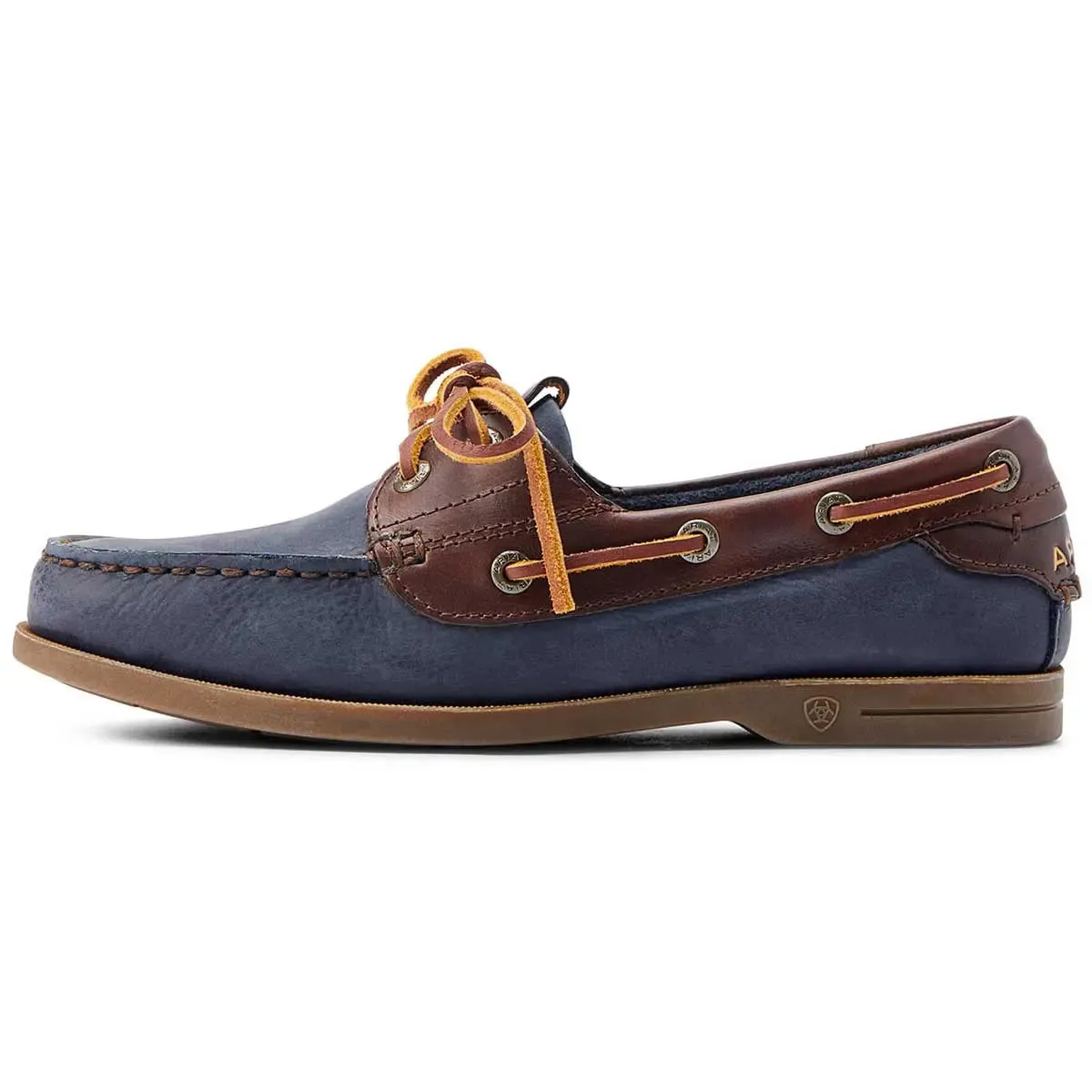 ARIAT Antigua Deck Shoes - Womens - Navy & Chocolate