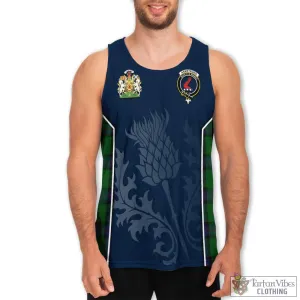 Armstrong Tartan Men's Tanks Top with Family Crest and Scottish Thistle Vibes Sport Style