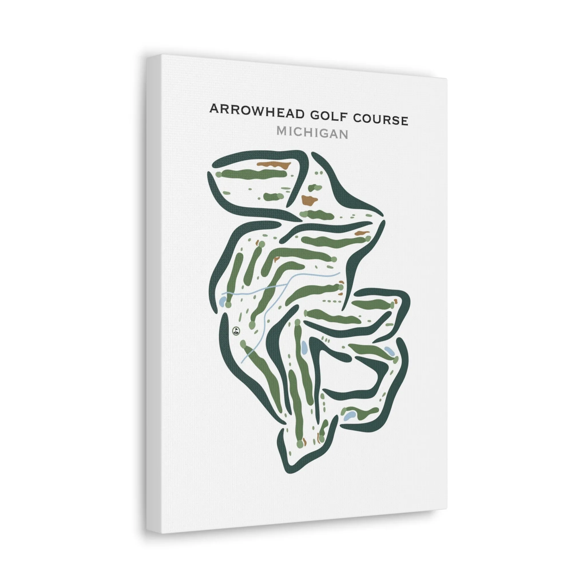 Arrowhead Golf Course, Michigan - Printed Golf Courses