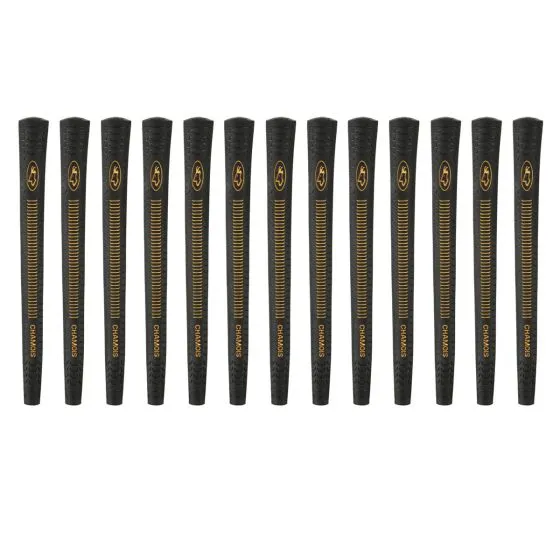 Avon Chamois Black Standard - 13 Piece Golf Grip Bundle