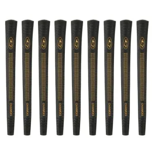 Avon Chamois Black Standard - 9 Piece Golf Grip Bundle