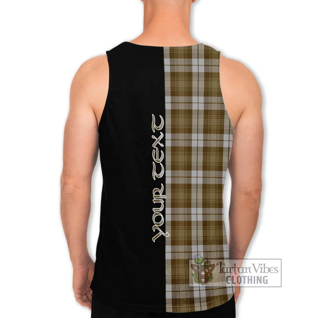 Baillie Dress Tartan Men's Tank Top with Family Crest and Half Of Me Style