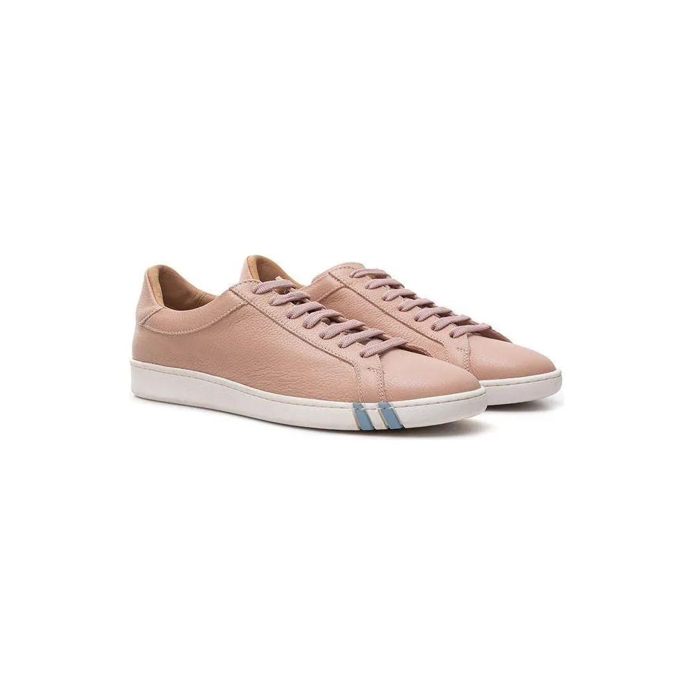 Bally Elegant Pink Leather Sneakers