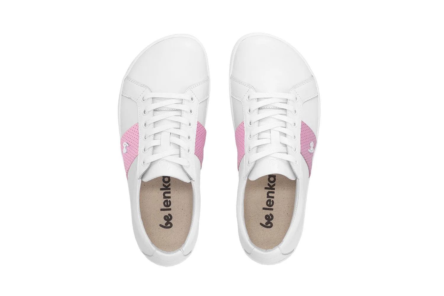 Barefoot Sneakers Be Lenka Elite - White & Pink