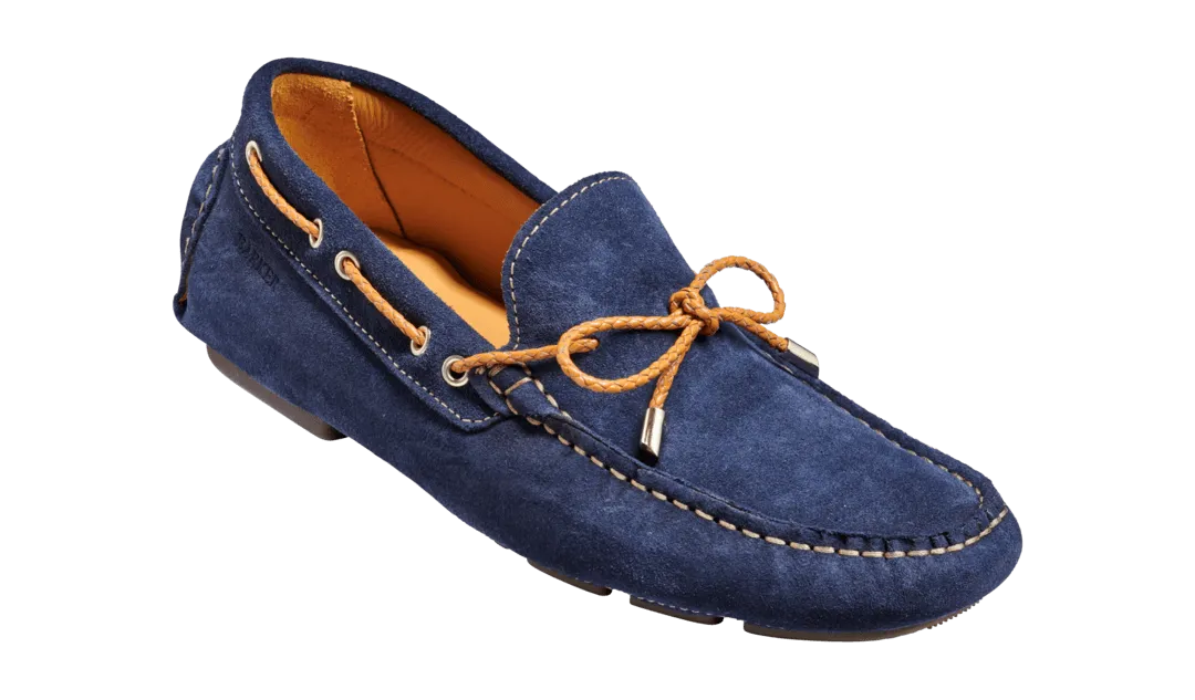 Barker - Doug, Navy Suede (Size 7 & 8 Only)