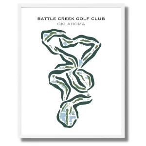 Battle Creek Golf Club, Oklahoma - Printed Golf Courses