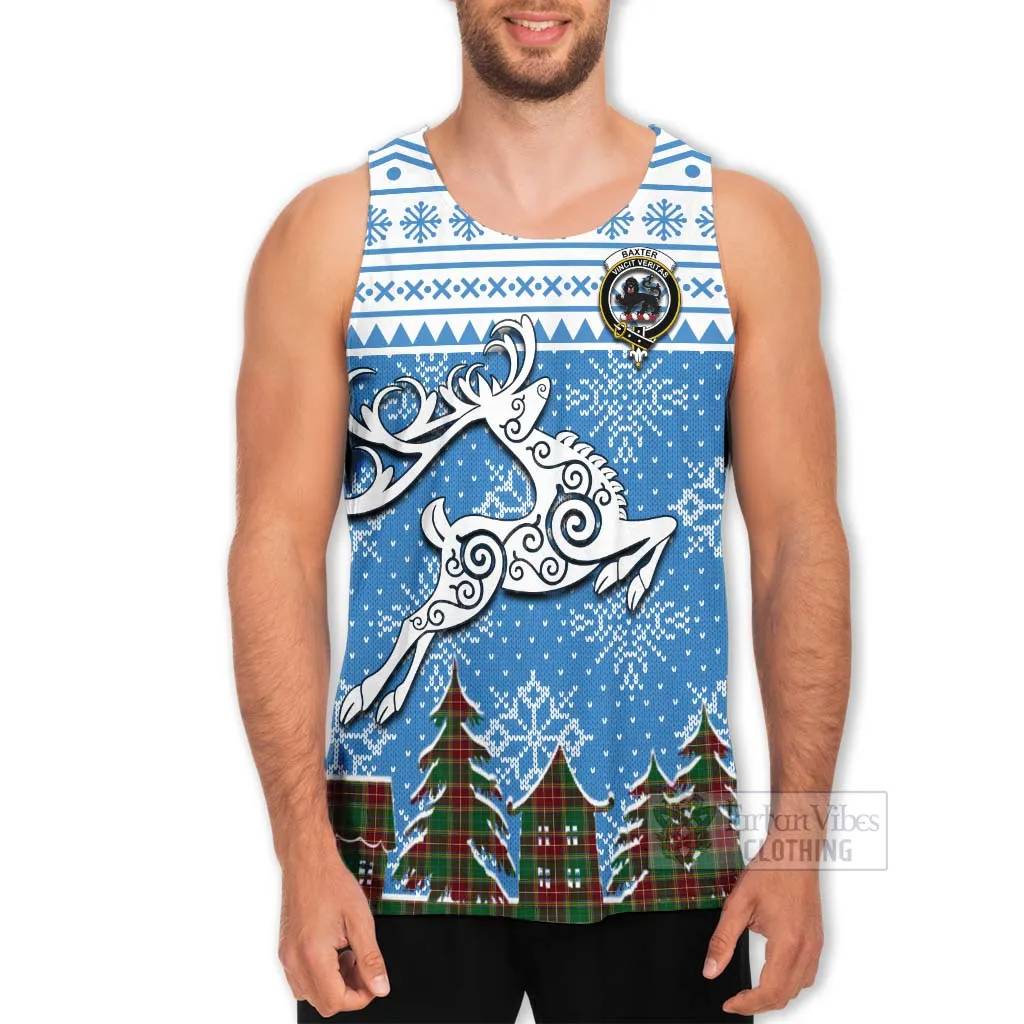 Baxter Clan Christmas Men's Tank Top Celtic Reindeer Style