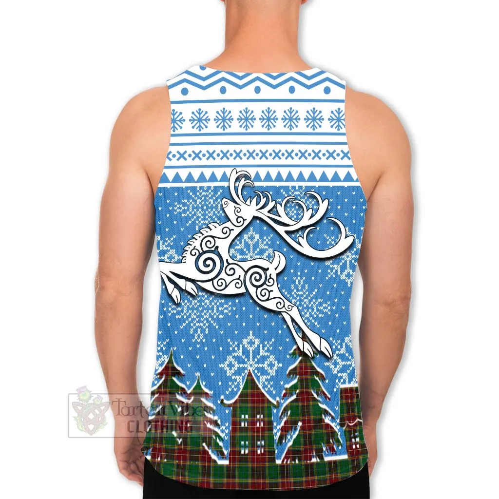 Baxter Clan Christmas Men's Tank Top Celtic Reindeer Style