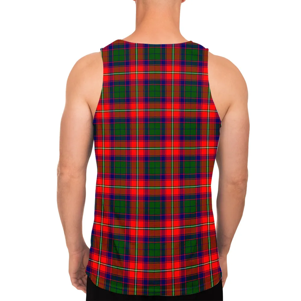 Belshes Tartan Mens Tank Top with Family Crest