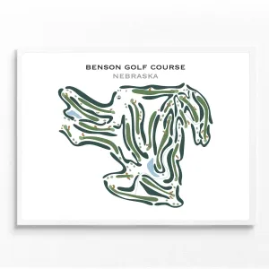 Benson Golf Course, Nebraska - Printed Golf Courses