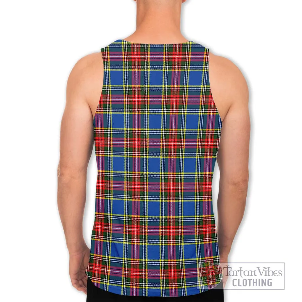 Bethune Tartan Men's Tank Top with Family Crest DNA In Me Style